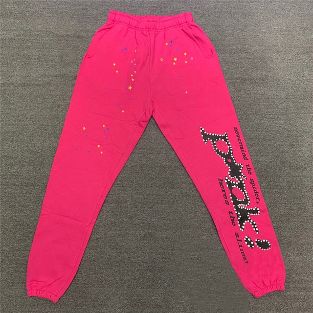 Spider Web Print Pants & Hoodies Aura Restored