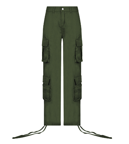 Cosmo Aura Cargo Solid Baggy Pants Aura Restored