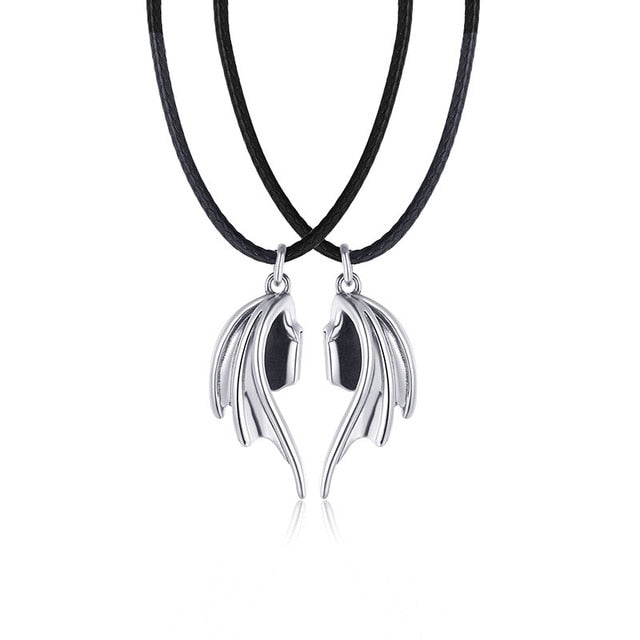 Human Duality lovers necklace Aura Restored