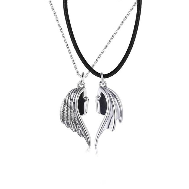 Human Duality lovers necklace Aura Restored