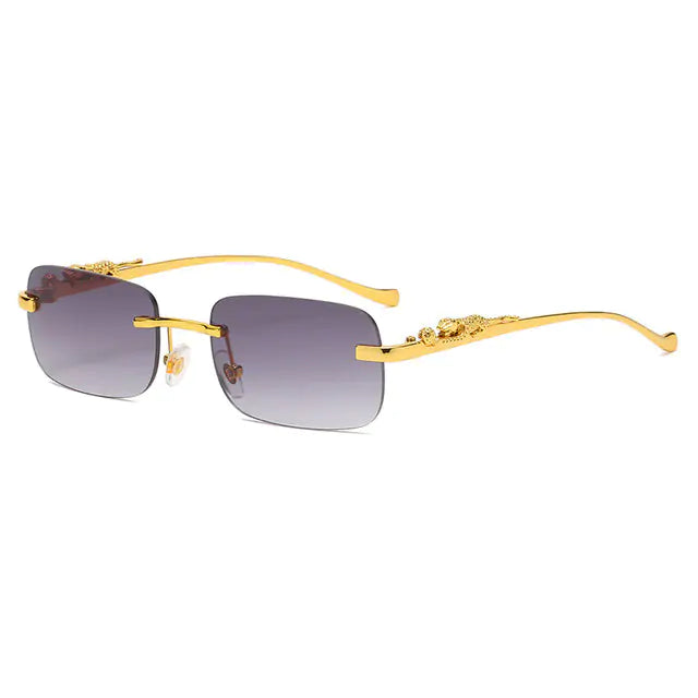 Simalvia Rimless Square Sunglasses Aura Restored