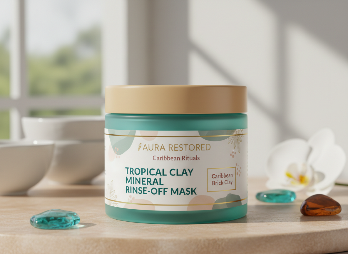Gideon Collection Caribbean Rose Tropical Clay + Mineral Rinse-Off Mask