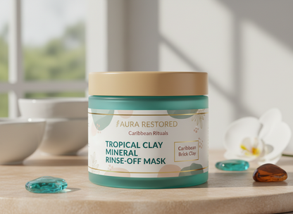 Gideon Collection Caribbean Rose Tropical Clay + Mineral Rinse-Off Mask