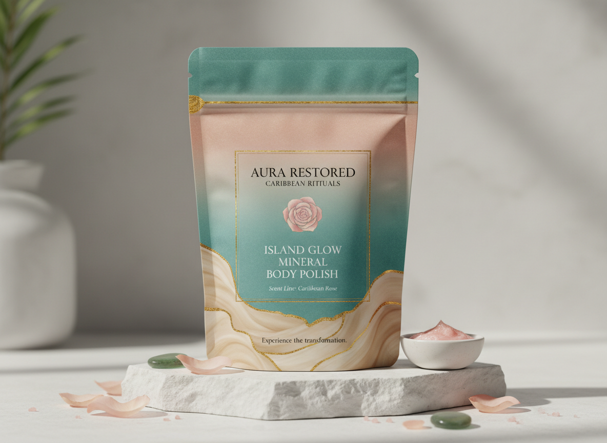 Gideon Collection Caribbean Rose Island Glow Mineral Body Polish