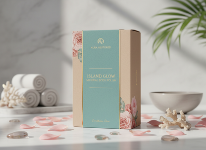 Gideon Collection Caribbean Rose Island Glow Mineral Body Polish