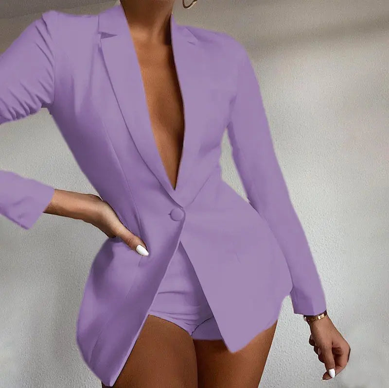 Pink Collection Women's Shorts Suit Set Aura Restored