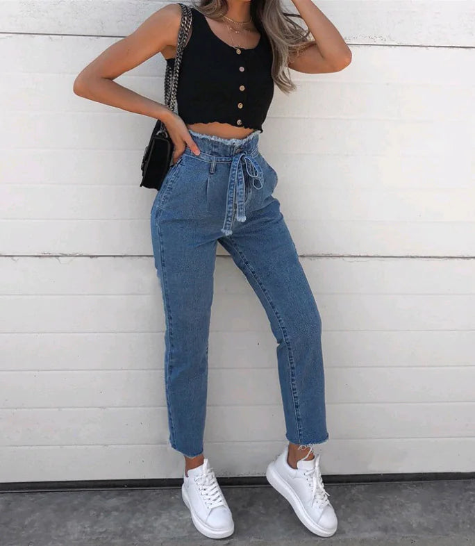 9DF Loose High Waisted Jeans Aura Restored