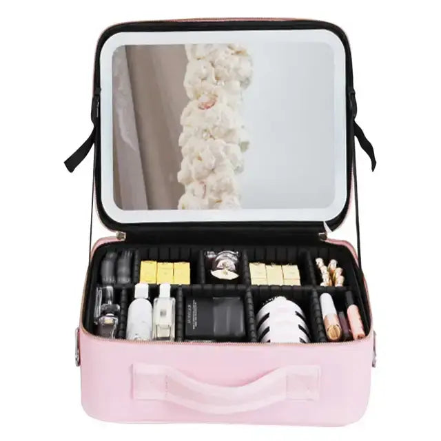 Courtney on Topp Smart LED Cosmetic Case with Mirror Aura Restored