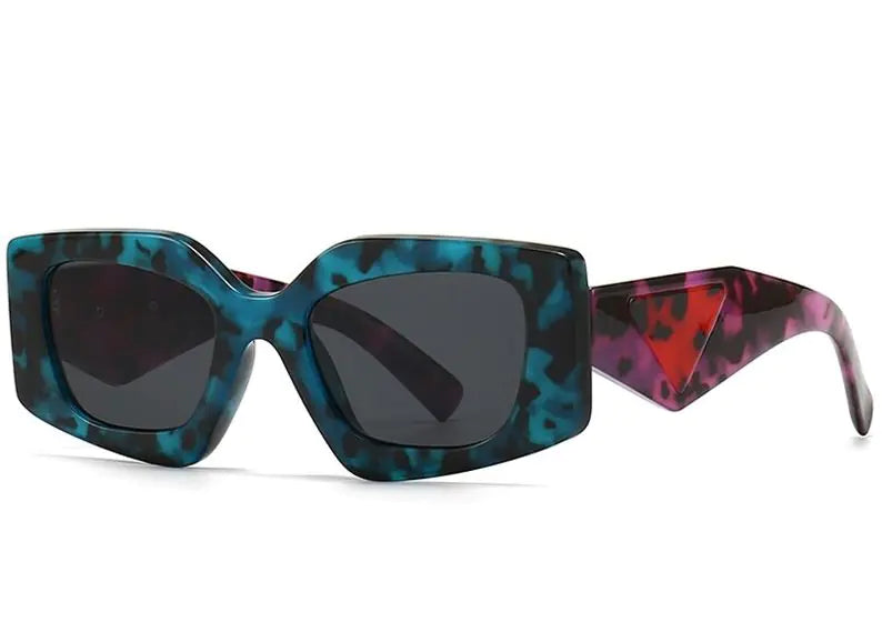 Woah!!! Retro Rectangular Cat Eye Sunglasses Aura Restored