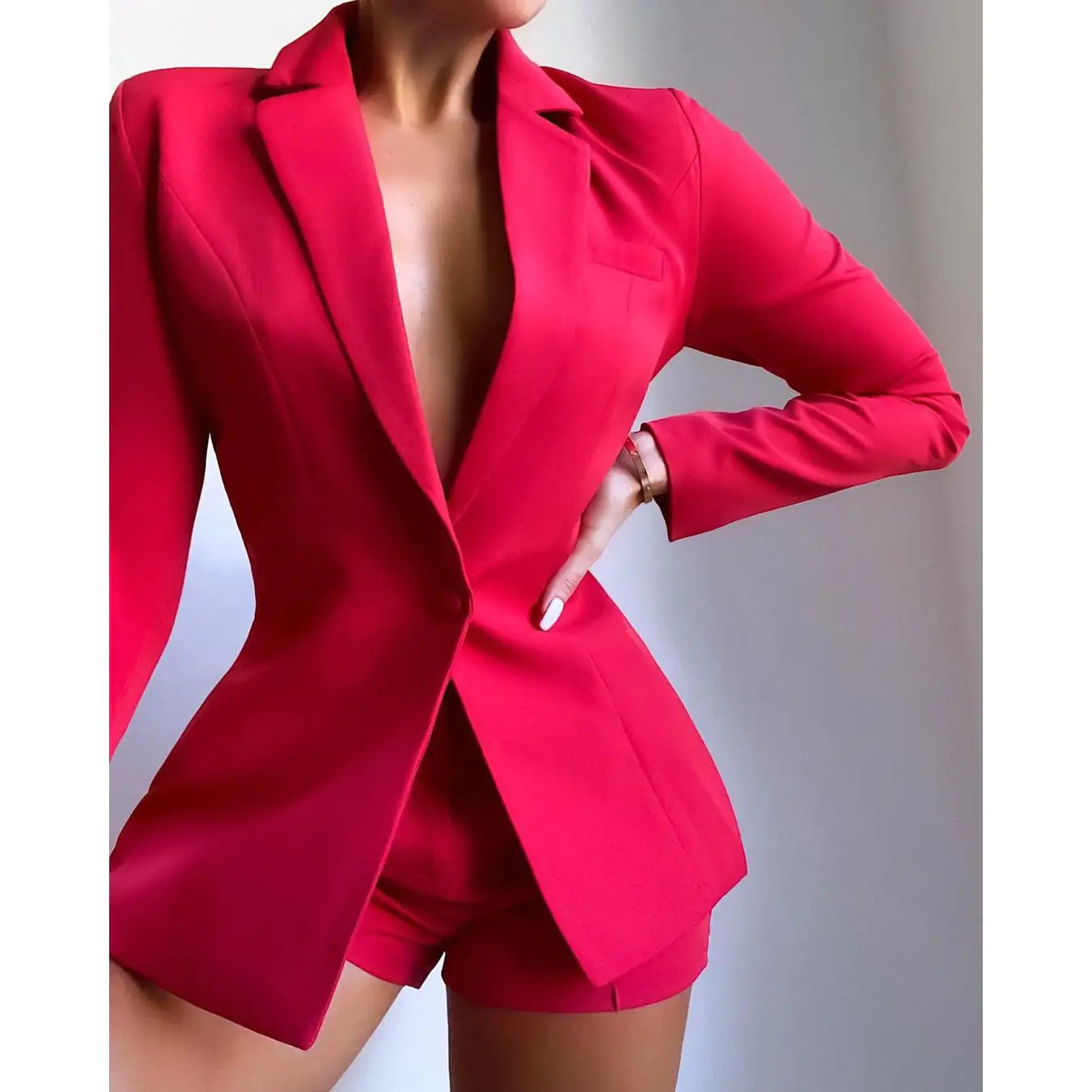 Pink Collection Women's Shorts Suit Set Aura Restored