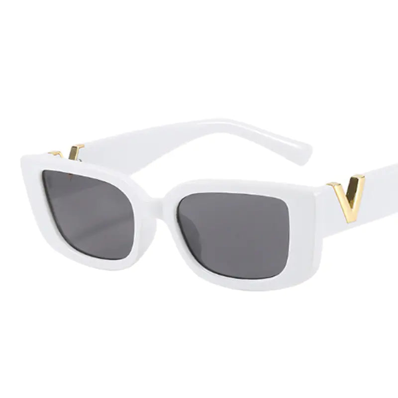 Lady Excel Rectangle Retro Sunglasses Aura Restored