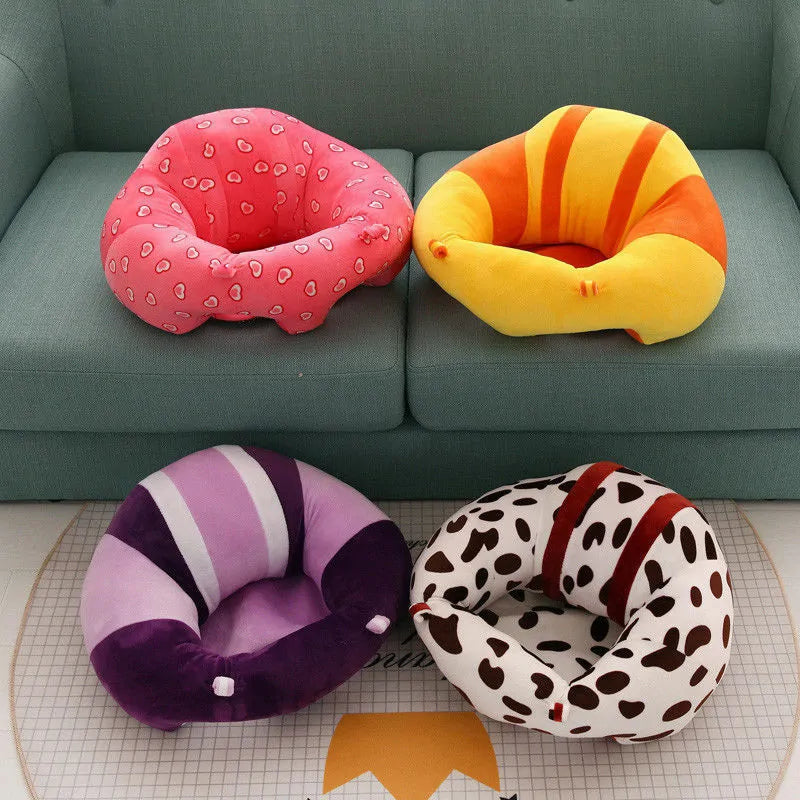 Kids Baby Support Seat: Comfortable Sit Up Soft Chair Cushion Sofa Plush Pillow Bean Bag Aura Restored