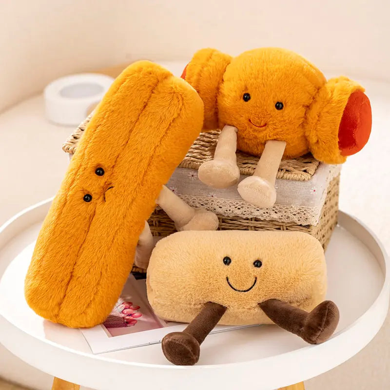 Cartoon Figure Bread Plush Toy Aura Restored