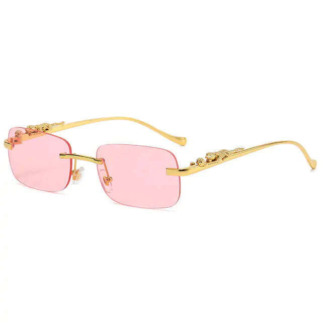 Simalvia Rimless Square Sunglasses Aura Restored