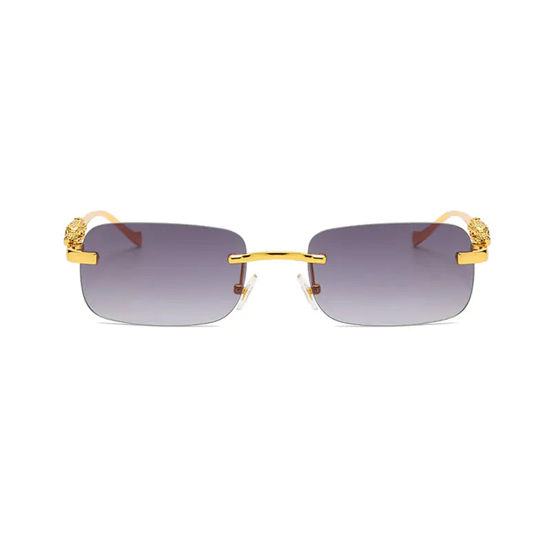 Simalvia Rimless Square Sunglasses Aura Restored