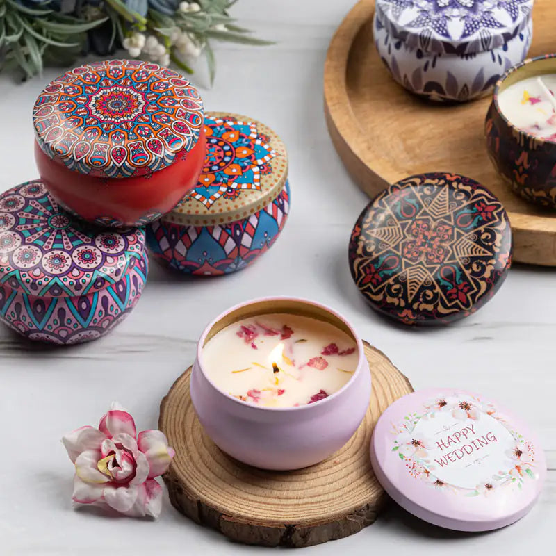 Kryssable Collection Dried Floral Scented Candles Aura Restored