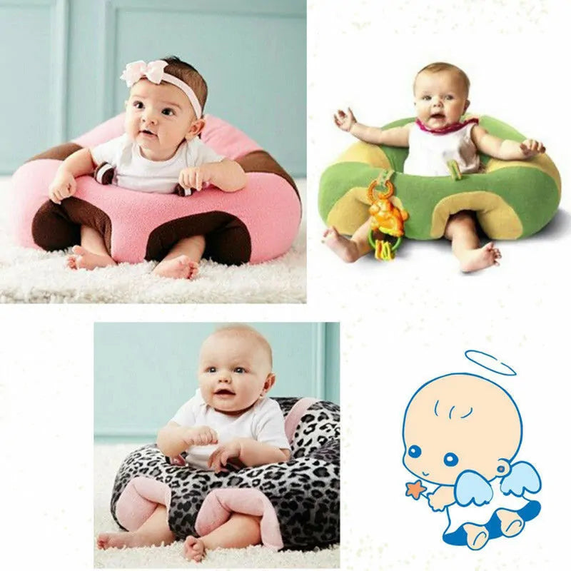 Kids Baby Support Seat: Comfortable Sit Up Soft Chair Cushion Sofa Plush Pillow Bean Bag Aura Restored