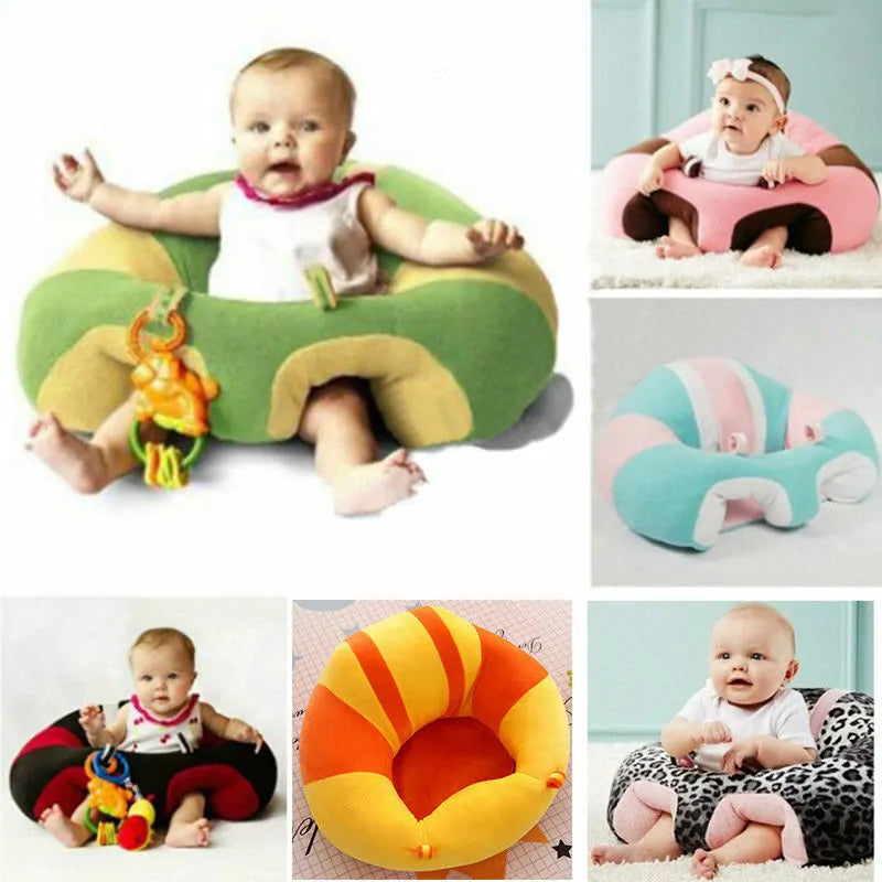 Kids Baby Support Seat: Comfortable Sit Up Soft Chair Cushion Sofa Plush Pillow Bean Bag Aura Restored