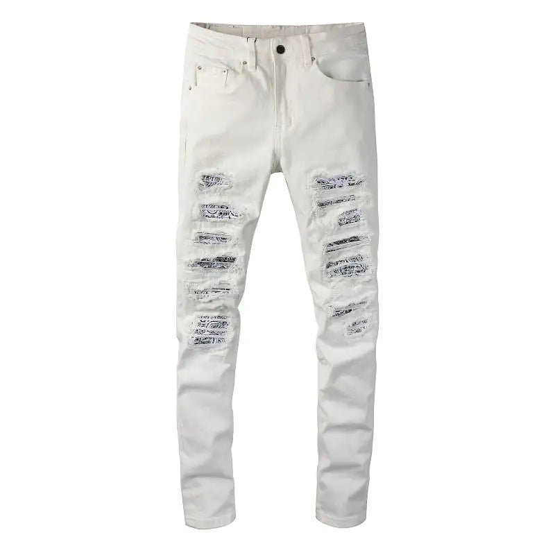 Guy Aura White Bandana Jeans Aura Restored