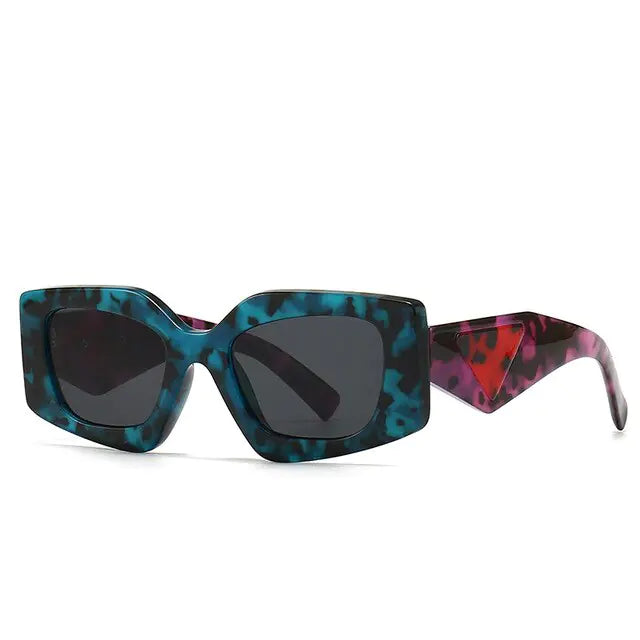 Woah!!! Retro Rectangular Cat Eye Sunglasses Aura Restored