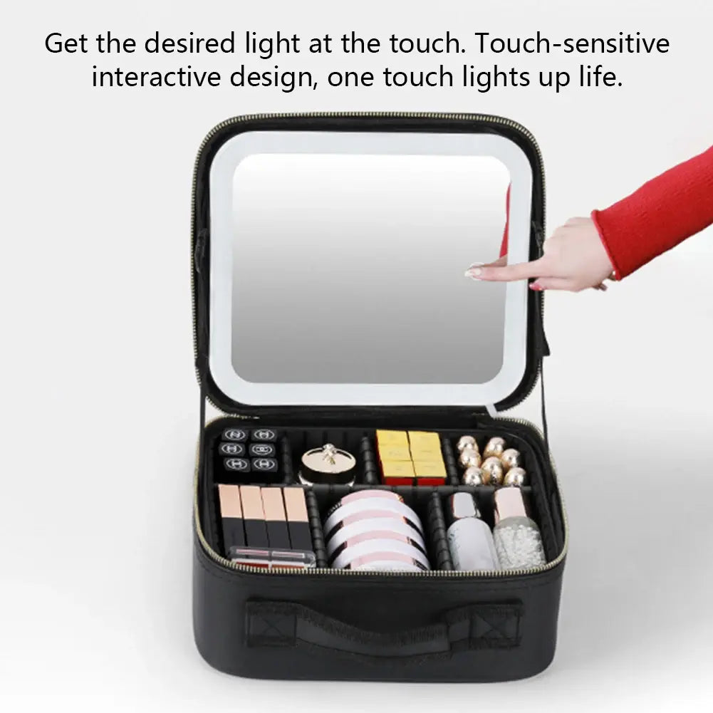 Courtney on Topp Smart LED Cosmetic Case with Mirror Aura Restored