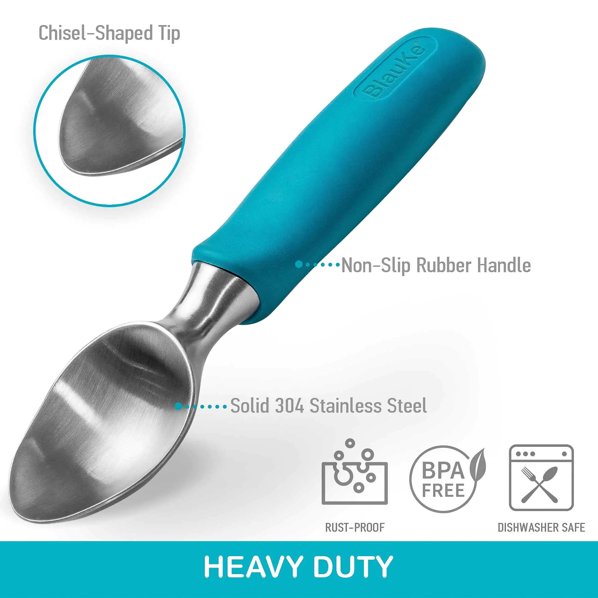 Stainless Steel Ice Cream Scoop - Professional Ice Scooper Aura Restored