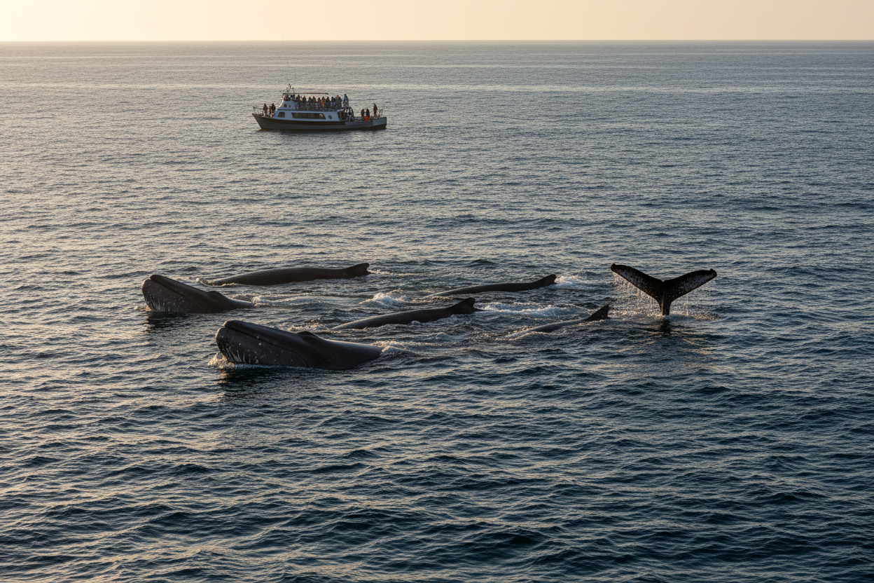 whale watching sperm whales