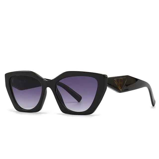 Woah!!! Retro Rectangular Cat Eye Sunglasses Aura Restored