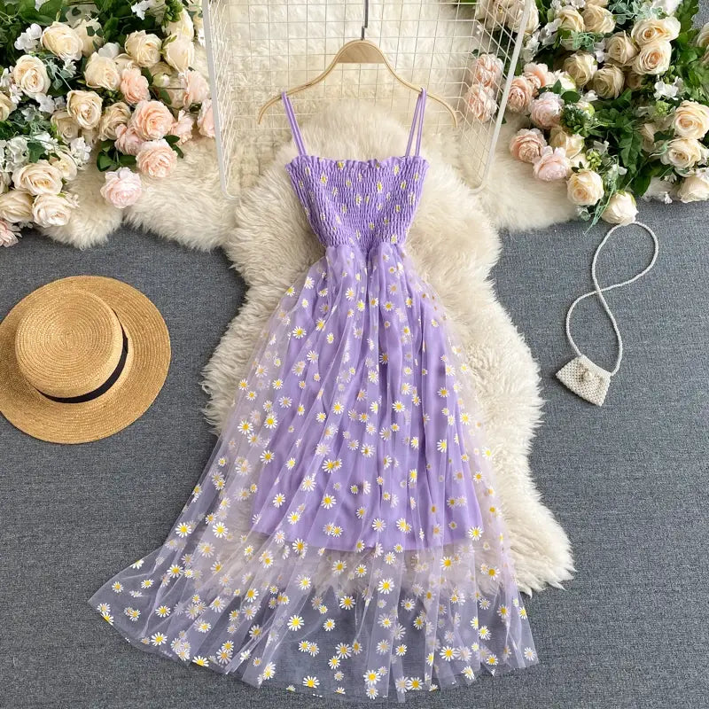 9DF light weight Floral Dress Aura Restored