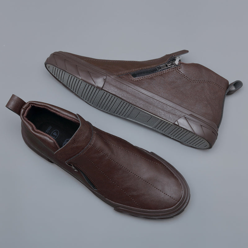 Victor Apex Vulcanized Leather Loafer Shoes Aura Restored