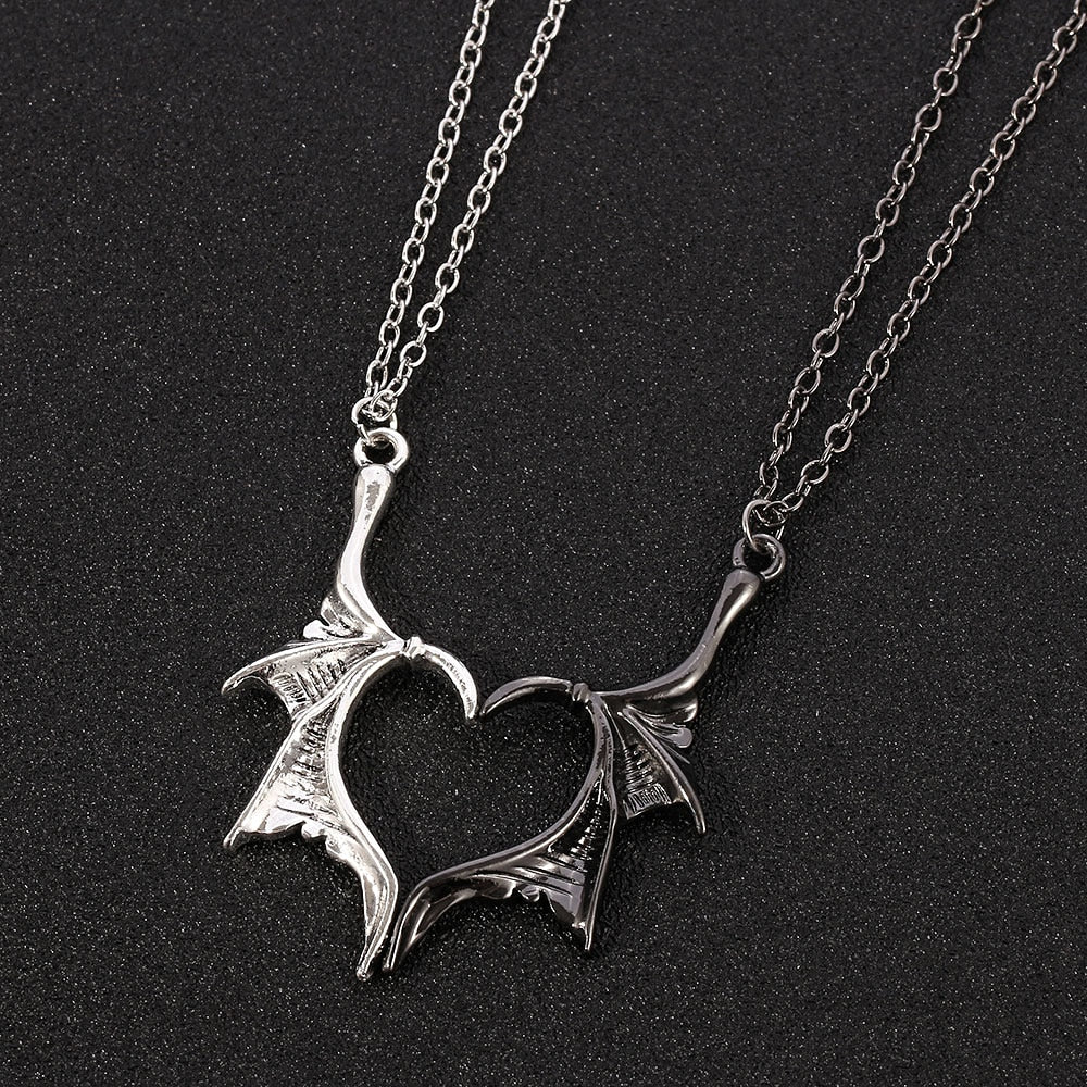 Dragon Wing Couples Love Necklace Aura Restored