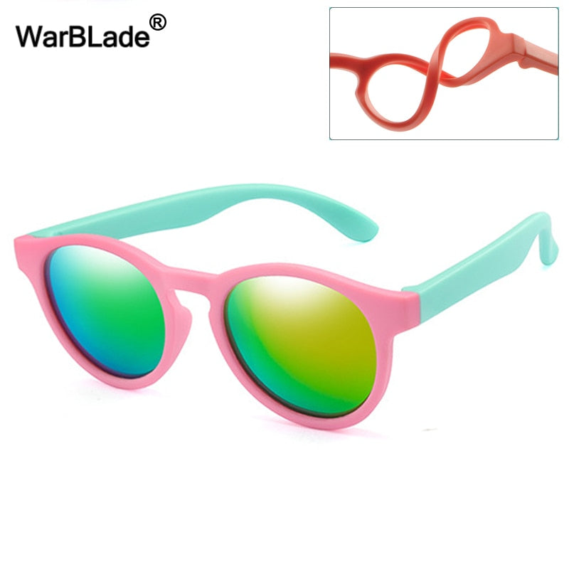 Kids Polarized Round Sunglasses Aura Restored