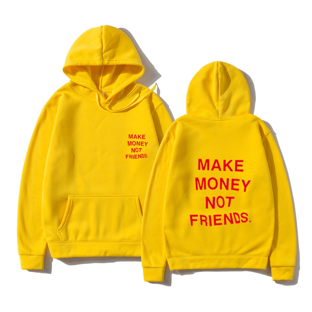 RG40 MAKE MONEY NOT FRIENDS Hoodies Aura Restored