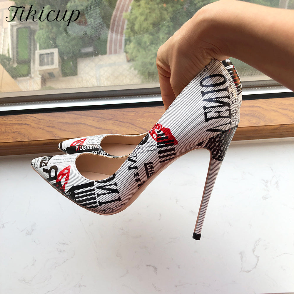 Cosmo Aura Graphic print high heels Aura Restored