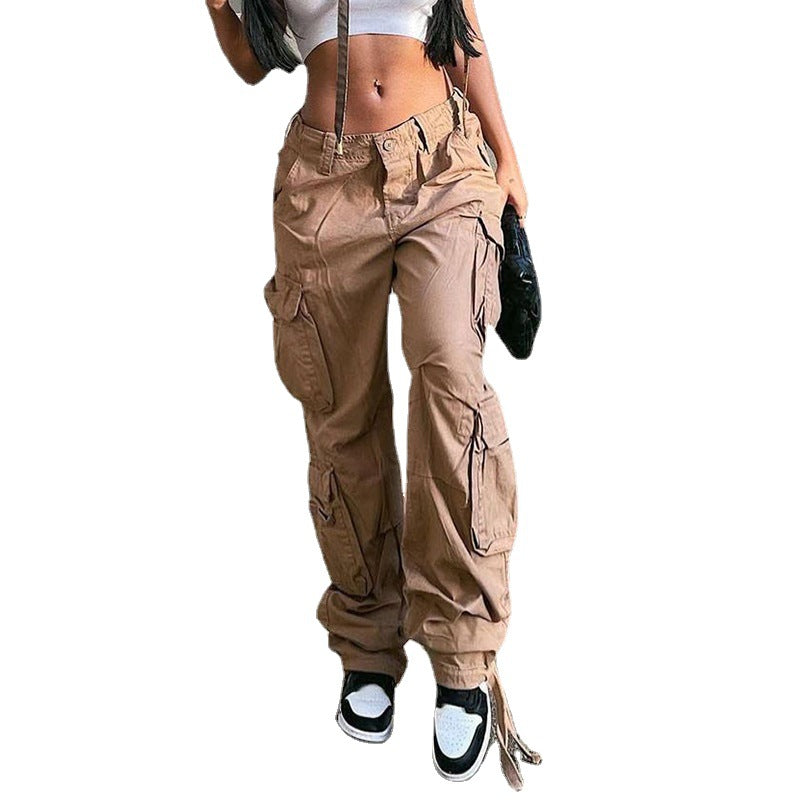 Cosmo Aura Cargo Solid Baggy Pants Aura Restored