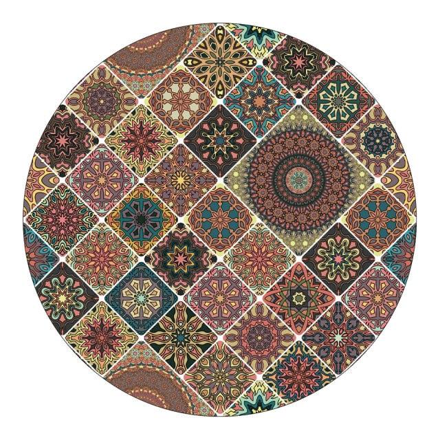 TAA Mandala-Style Rug Kryssable Collection Aura Restored