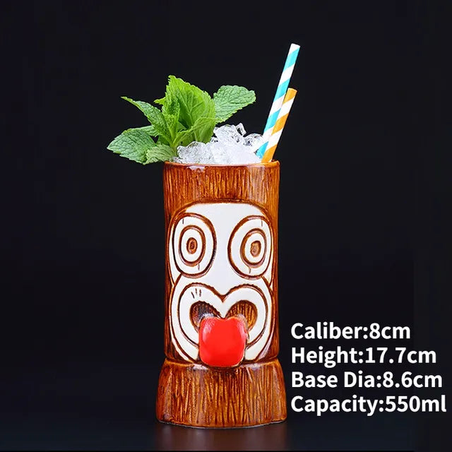 Whoa!!! Hawaii Ceramic Tiki Mugs Aura Restored