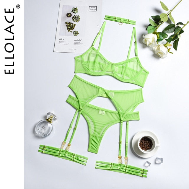 Ellolace 4 Pieces Sexy Erotic Lingerie Aura Restored