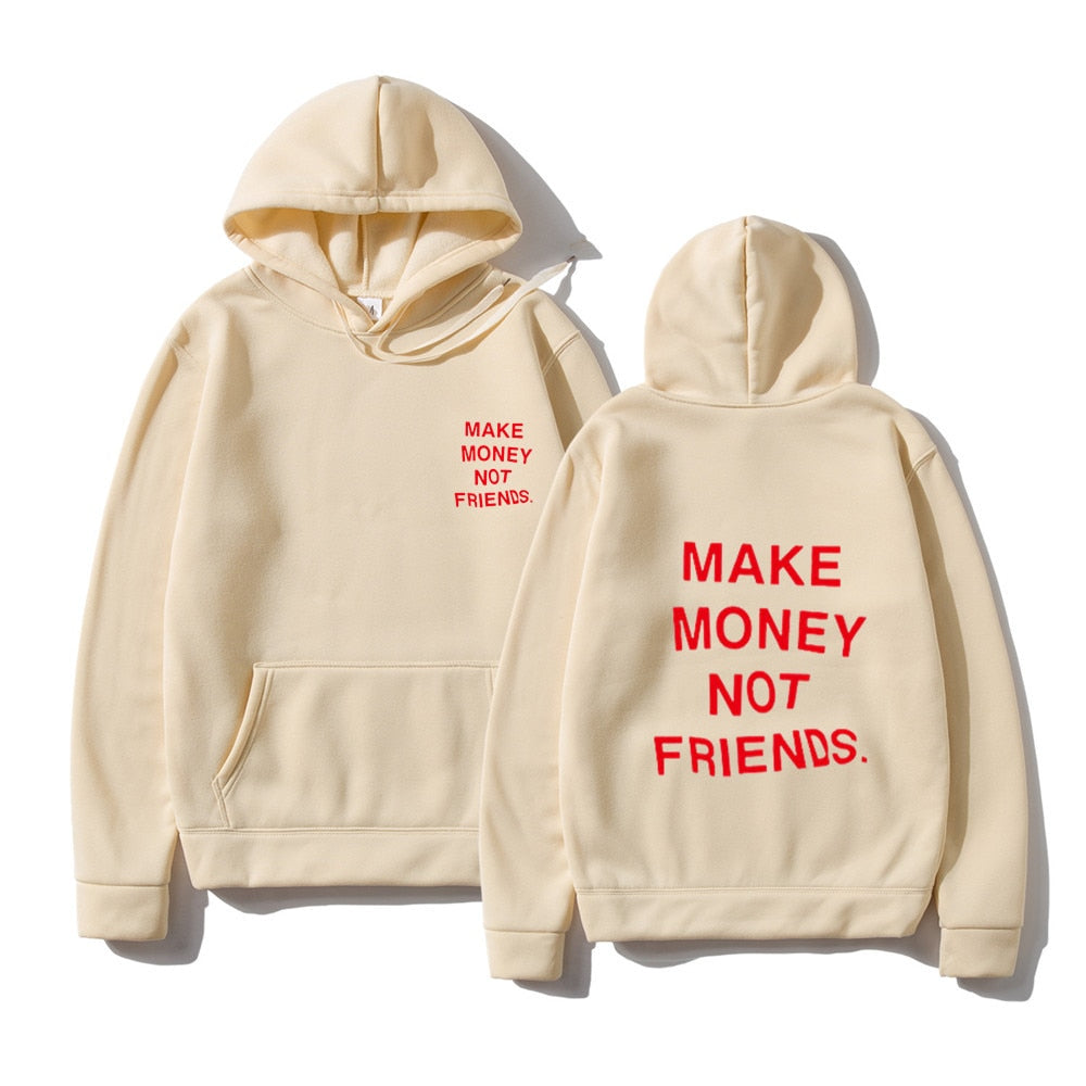 RG40 MAKE MONEY NOT FRIENDS Hoodies Aura Restored