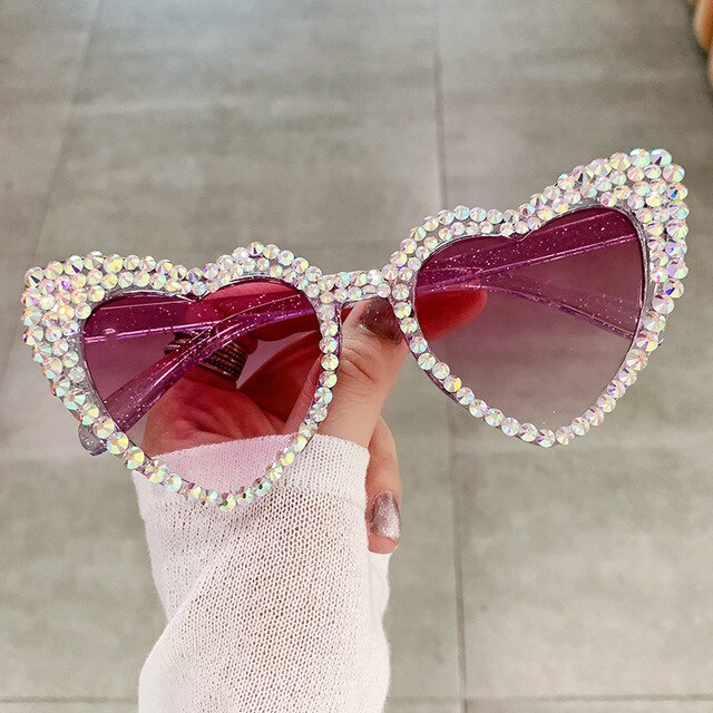 Woah!!! Cat Eye Heart Fashion Sunglasses Aura Restored