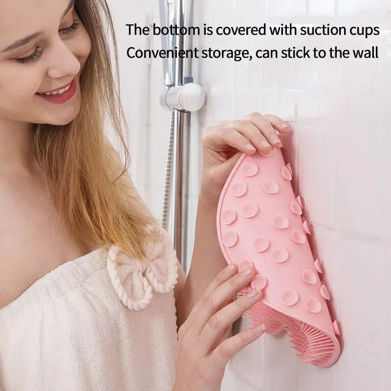 TAA Bath Mat Back Massage Silicone Brush Aura Restored