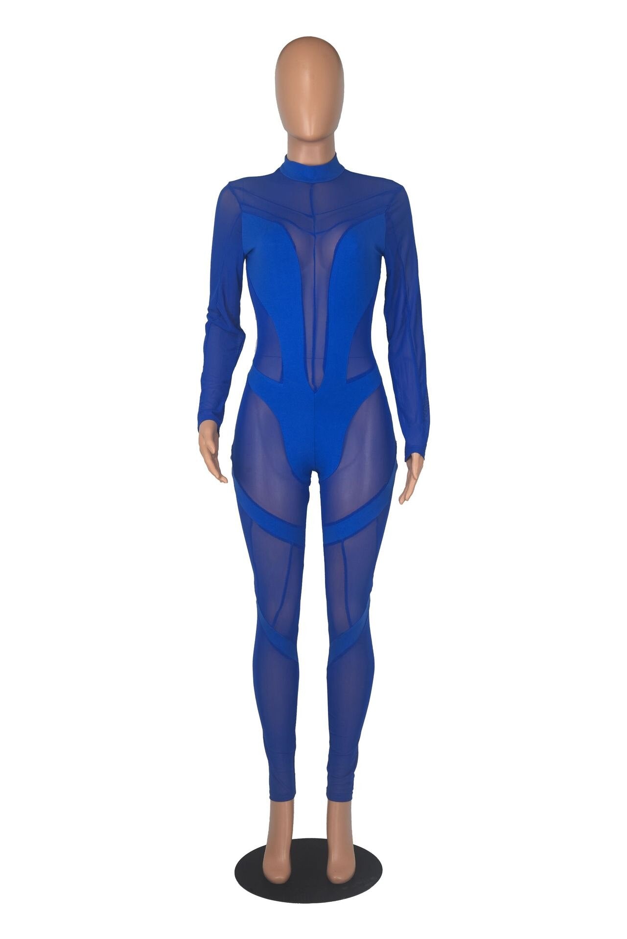 Cosmo Aura Echoine Stretch See Through Jumpsuit Aura Restored