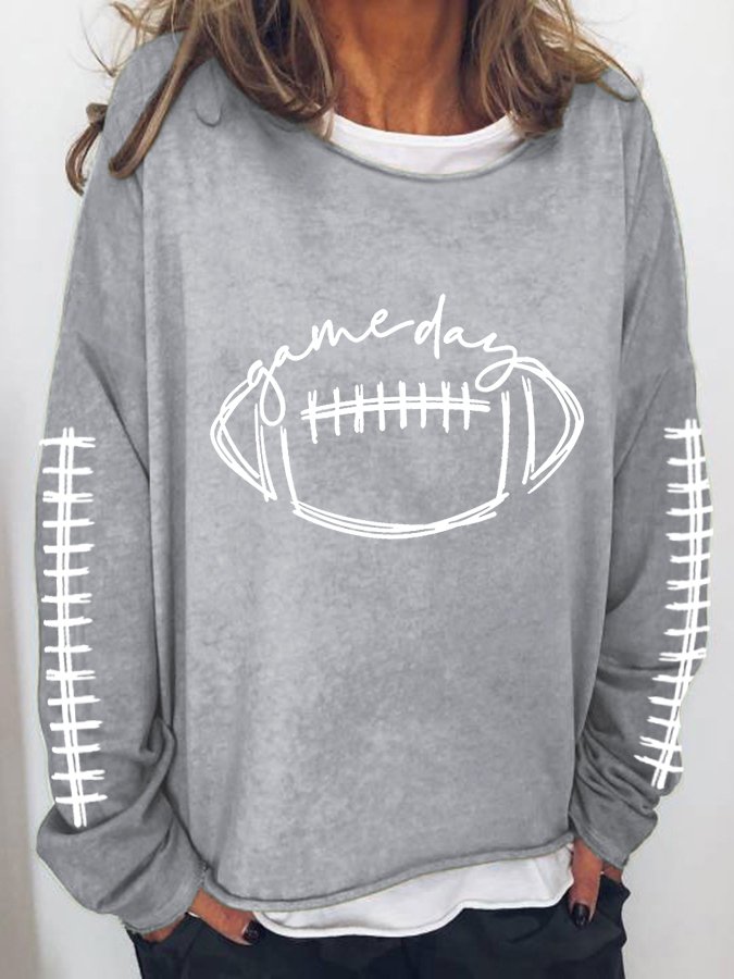 Woah!!! Women Football Gameday Long Sleeve Aura Restored