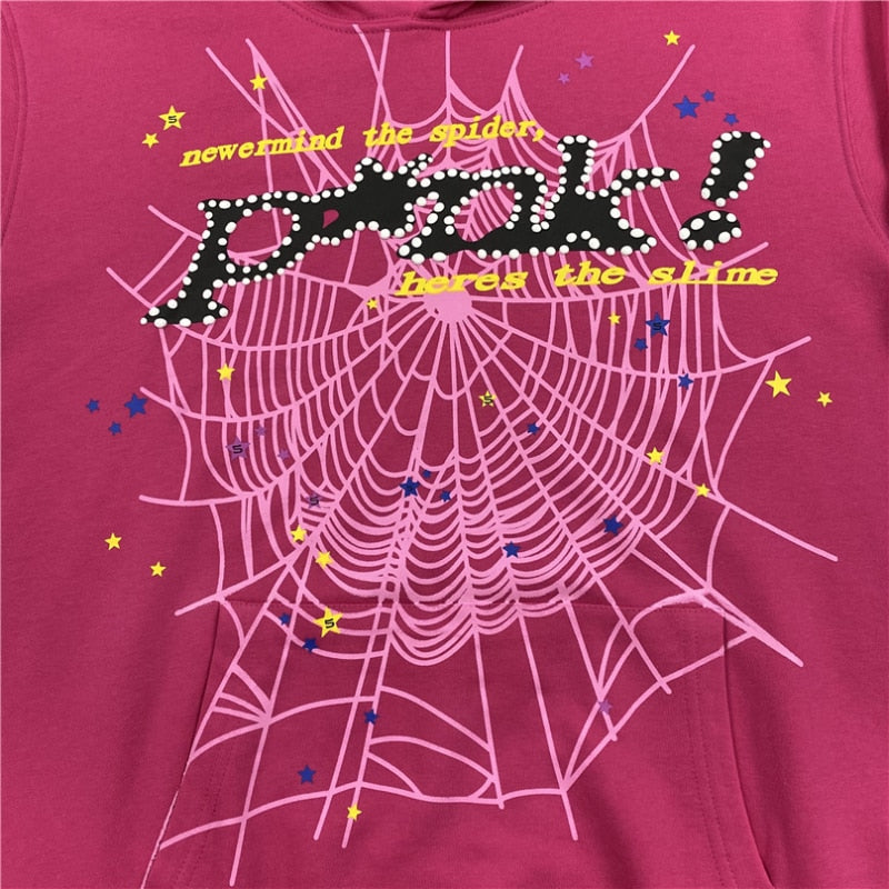 Spider Web Print Pants & Hoodies Aura Restored