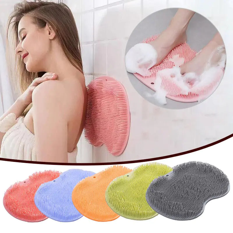 TAA Bath Mat Back Massage Silicone Brush Aura Restored