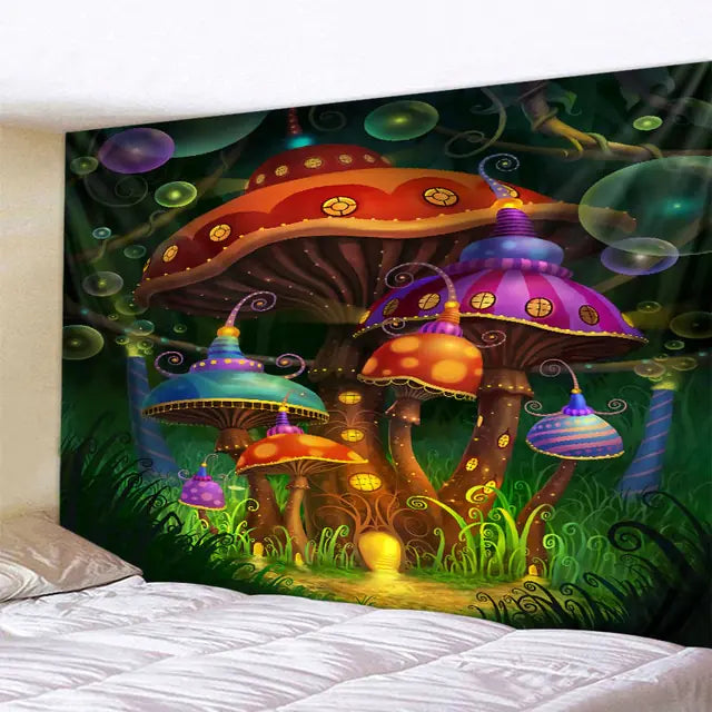 Dro 3D Fantasy Colorful Art Tapestry Aura Restored