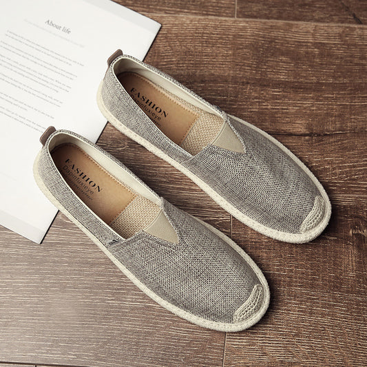 Guy Aura Portside Linen Canvas Shoes Aura Restored