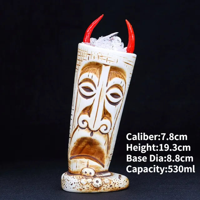 Whoa!!! Hawaii Ceramic Tiki Mugs Aura Restored