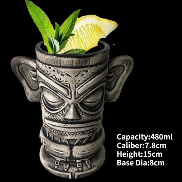 Whoa!!! Hawaii Ceramic Tiki Mugs Aura Restored