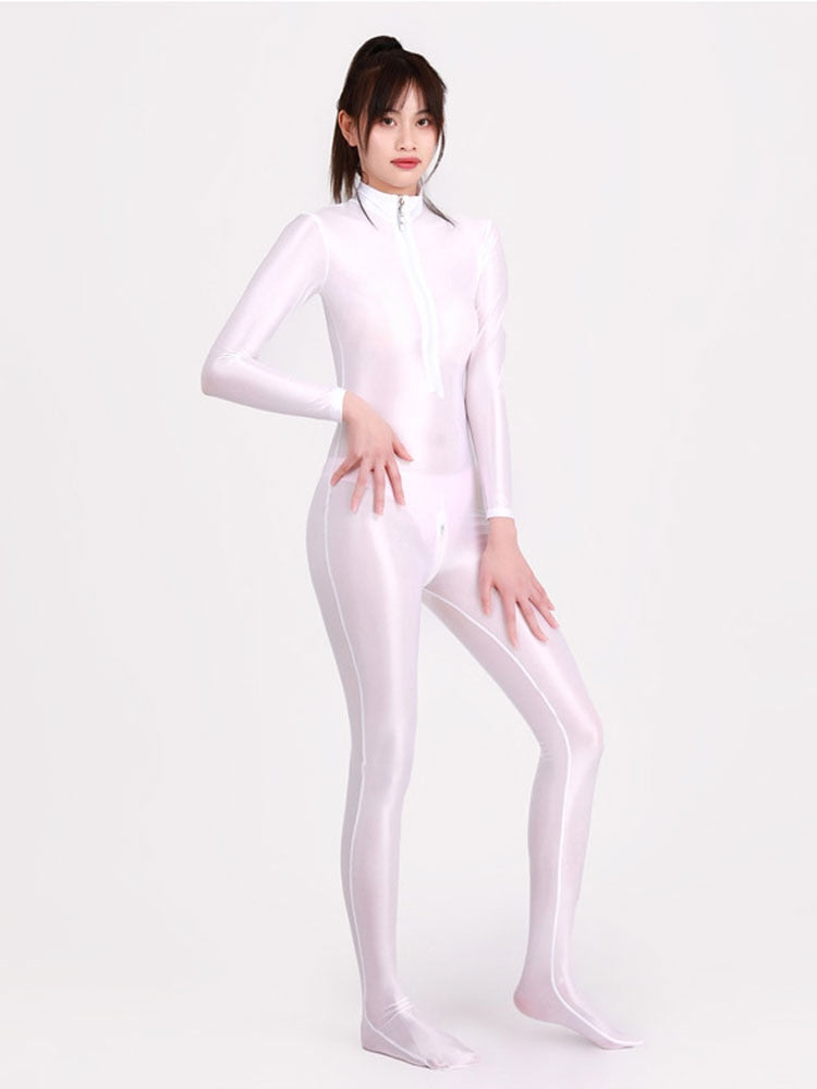 Cosmo Aura Glossy Elastic One-Piece  Jumpsuit Aura Restored